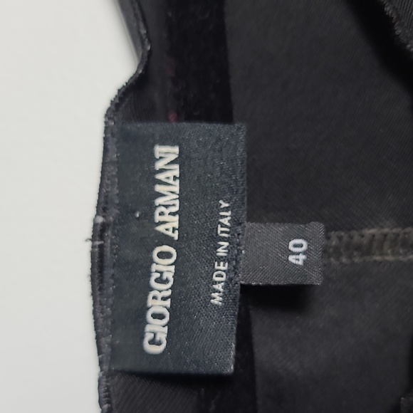 GIORGIO ARMANI Black Long Sleeve Sheath Dress Scooo Neck Knee-Length Size 40 US4 - Picture 2 of 16